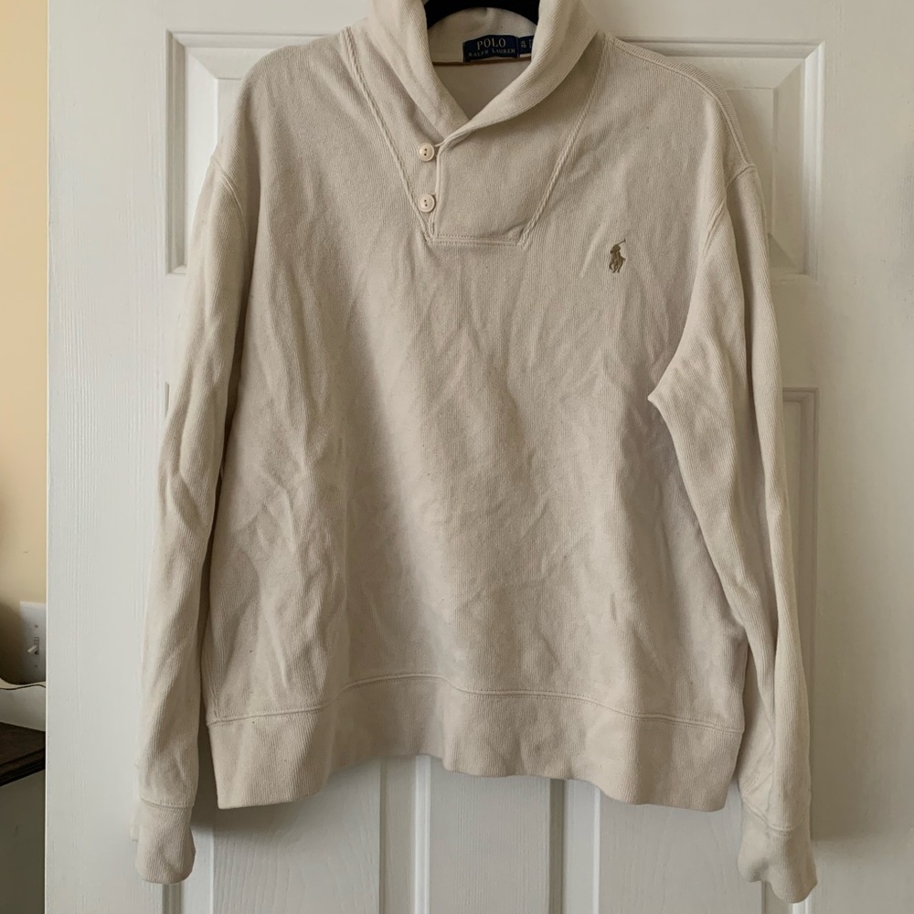 Ralph Lauren Men's Turtleneck Sweater in Cream
